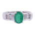 JEWELRY Emerald Ring US#4.75 18K White Gold