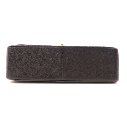 CHANEL CC GHW Large Classic Chain Shoulder Bag Calfskin Leather