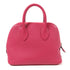 HERMES PHW Mini Bolide 2 Way Shoulder Bag Chevre Leather Rose Pourpre Pink