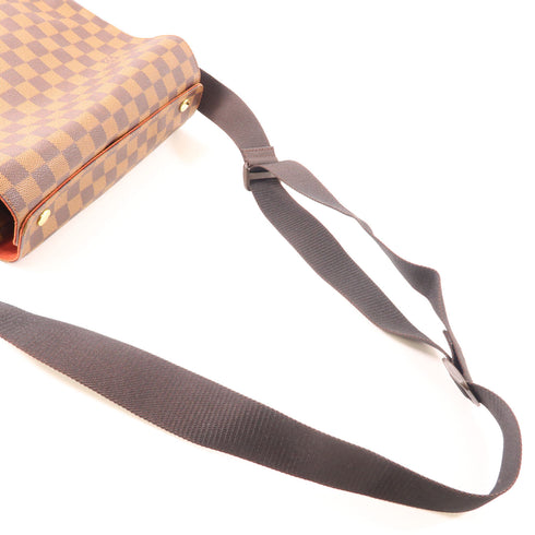 LOUIS VUITTON LV GHW Naviglio Shoulder Bag N45255 Damier Brown v1