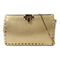 Valentino GHW Chain Shoulder Crossbody Bag Clutch Calfskin Leather Gold Silver