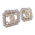 CHANEL CC Earrings Accessories ABB852 Metal PVC Gold Transparent