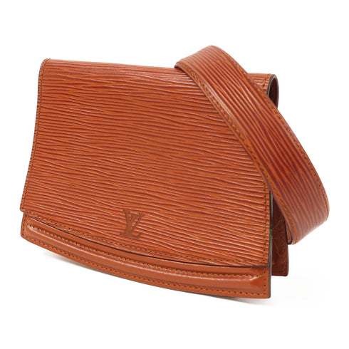LOUIS VUITTON LV GHW Tilsitt Bum Waist Bag M52603 Epi Brown