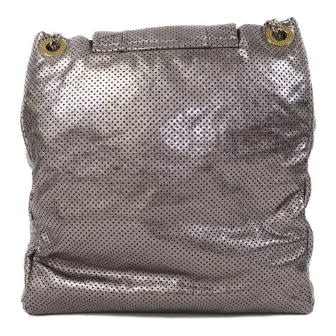 CHANEL CC SHW Reissue Metallic Bag Chain Shoulder Bag Leather Silver