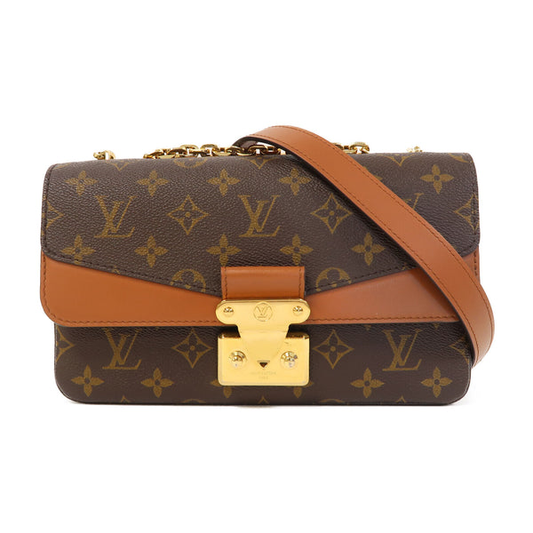 LOUIS VUITTON LV GHW Marceau Chain Shoulder Bag M46127 Monogram Brown