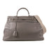 HERMES PHW Kelly 50 2 Way Shoulder Bag Handbag Clemence Leather Grey