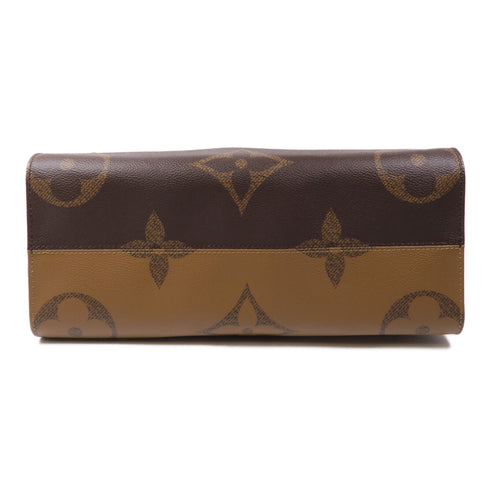 LOUIS VUITTON LV GHW On The Go MM Tote Bag M45321 Monogram Giant Reverse Brown