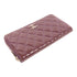 CHANEL CC SHW Long Wallet Patent Leather Purple