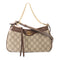 GUCCI GG GHW Ophidia 2 Way Bag 735145 Coated Canvas Brown