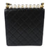 CHANEL CC GHW Matelasse Pearl Chain Bag Lambskin Leather AS0584 Black
