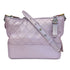 CHANEL Quilted CC Gabrielle Chain Shoulder Bag Calfskin Leather Purple