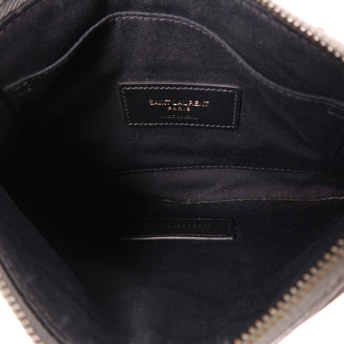 YVES SAINT LAURENT YSL Niki Bill Clutch Bag Pouch Grey