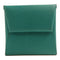HERMES PHWBastia Card Case Purse Veau Epsom Leather Green