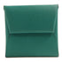 HERMES PHWBastia Card Case Purse Veau Epsom Leather Green