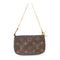 LOUIS VUITTON LV GHW Mini Pochette Accessoires Handbag M58009 Monogram Brown v1