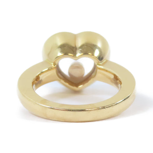 Chopard 0.10ct/0.24ct Happy Diamond Ring 18K Rose Pink Gold Chopard #51 US#5.5