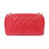 CHANEL CC GHW Chain Shoulder Bag A93083 Calfskin Leather Red