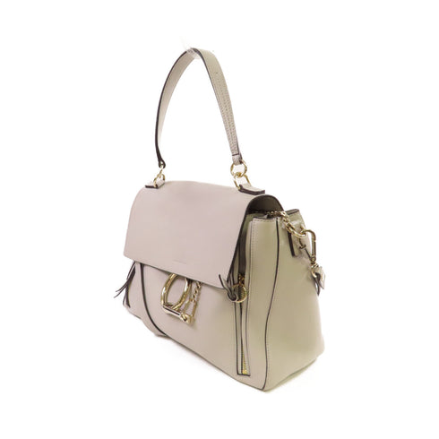 Chloe GHW Handbag Shoulder Bag Calfskin Leather Grey