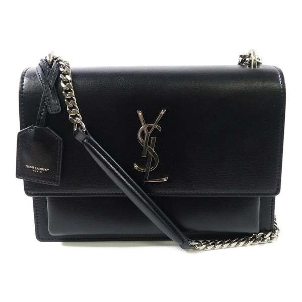 SAINT LAURENT YSL SHW Sunset Medium Chain Shoulder Bag Calfskin Leather