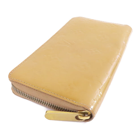 LOUIS VUITTON LV GHW Zipped Long Wallet M91761 Vernis Beige