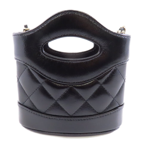 CHANEL Quilted CC GHW Chain Shoulder Bag AP3924 Lambskin Leather Black