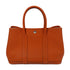 HERMES PHW Garden Party TPM Tote Bag Handbag Negonda Leather Stamp Q Feu/Orange