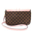 LOUIS VUITTON LV GHW Clapton Shoulder Crossbody Bag N44244 Damier Brown Pink