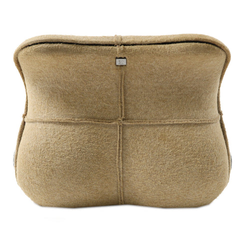 CHANEL CC Hip Bag Coco Mark 5th Shoulder Bag Cotton Jersey Beige