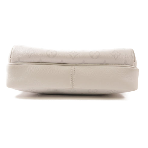 LOUIS VUITTON LV SHW Outdoor Shoulder Bag M30873 Monogram/Taiga leather White