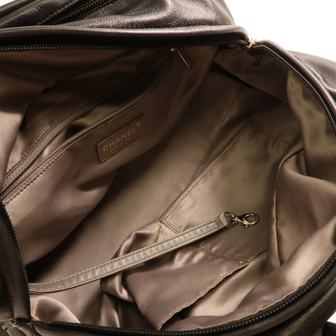 CHANEL CC SHW Shoulder Bag Lambskin Leather