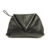 BOTTEGA VENETA BV Clutch Bag Handbag Lambskin Leather Black