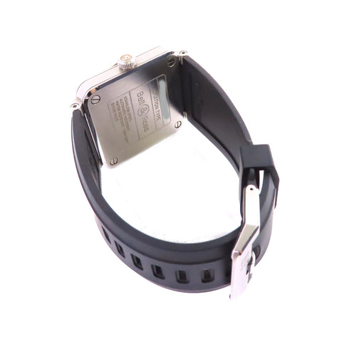 Bell & Ross Automatic Watch Rubber Belt Stainless Steel BR03-92-S Black