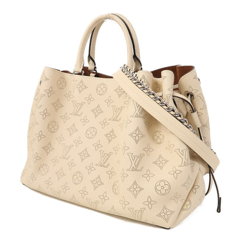 LOUIS VUITTON LV SHW Bella Tote 2 Way Shoulder Bag M59203 Mahina Leather Beige