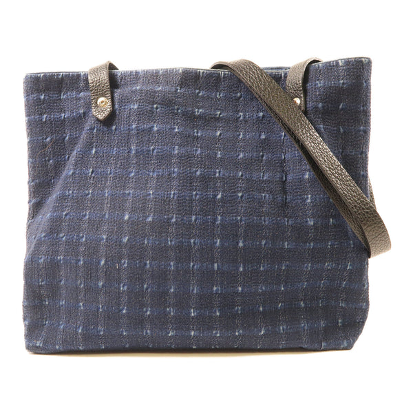 HERMES PHW Shoulder Bag Canvas Navy