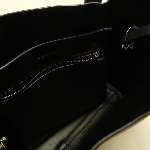 BALENCIAGA SHW Everyday Tote 2Way Shoulder Bag Calfskin Leather 551815 Black