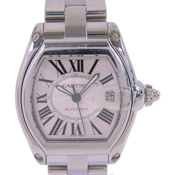 CARTIER Roadstar Automatic Watch Stainless Steel Pearl White