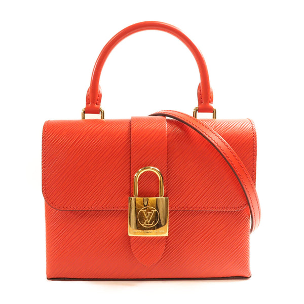 LOUIS VUITTON LV GHW Locky BB Shoulder Bag M53239 Epi Red