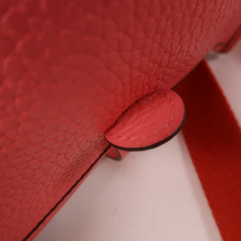 HERMES PHW Evelyne TPM Shoulder Bag Taurillon Clemence Leather Rose Azalee