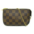 LOUIS VUITTON LV GHW Mini Pochette Accessoires Handbag N58009 Damier Brown v1