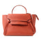 CELINE SHW Belt Bag 2 Way Shoulder Bag Handbag Calfskin Leather Red