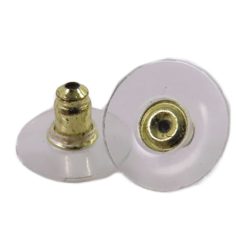 CHANEL CC Earrings L23/A Metal PVC Gold Tone Color Brown