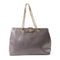 Salvatore Ferragamo GHW Chain Shoulder Bag Calfskin Leather Grey