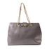 Salvatore Ferragamo GHW Chain Shoulder Bag Calfskin Leather Grey