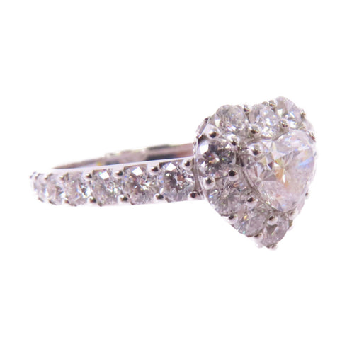 GRAFF 0.59ct Diamond Ring #4.75 18K White Gold