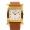 HERMES Heure H Quartz Watch HH1501.131 Swift Leather Gold