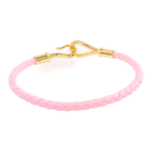 HERMES GHW Jumbo H Bracelet Swift leather Metal