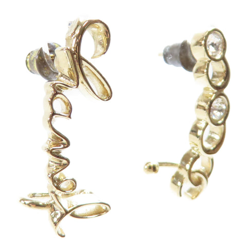 CHANEL CC Coco Earrings Metal Gold