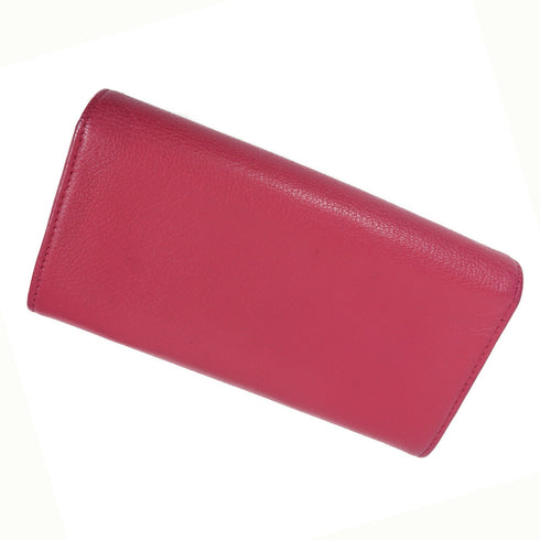 CHANEL CC SHW Long Wallet Calfskin Leather Pink