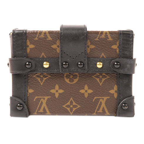 LOUIS VUITTON GHW Mini Essential Trunk Shoulder Bag M68566 Monogram Brown/Black
