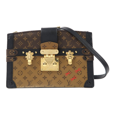 LOUIS VUITTON LV GHW Trunk Clutch Shoulder Bag M43596 Monogram Brown v1